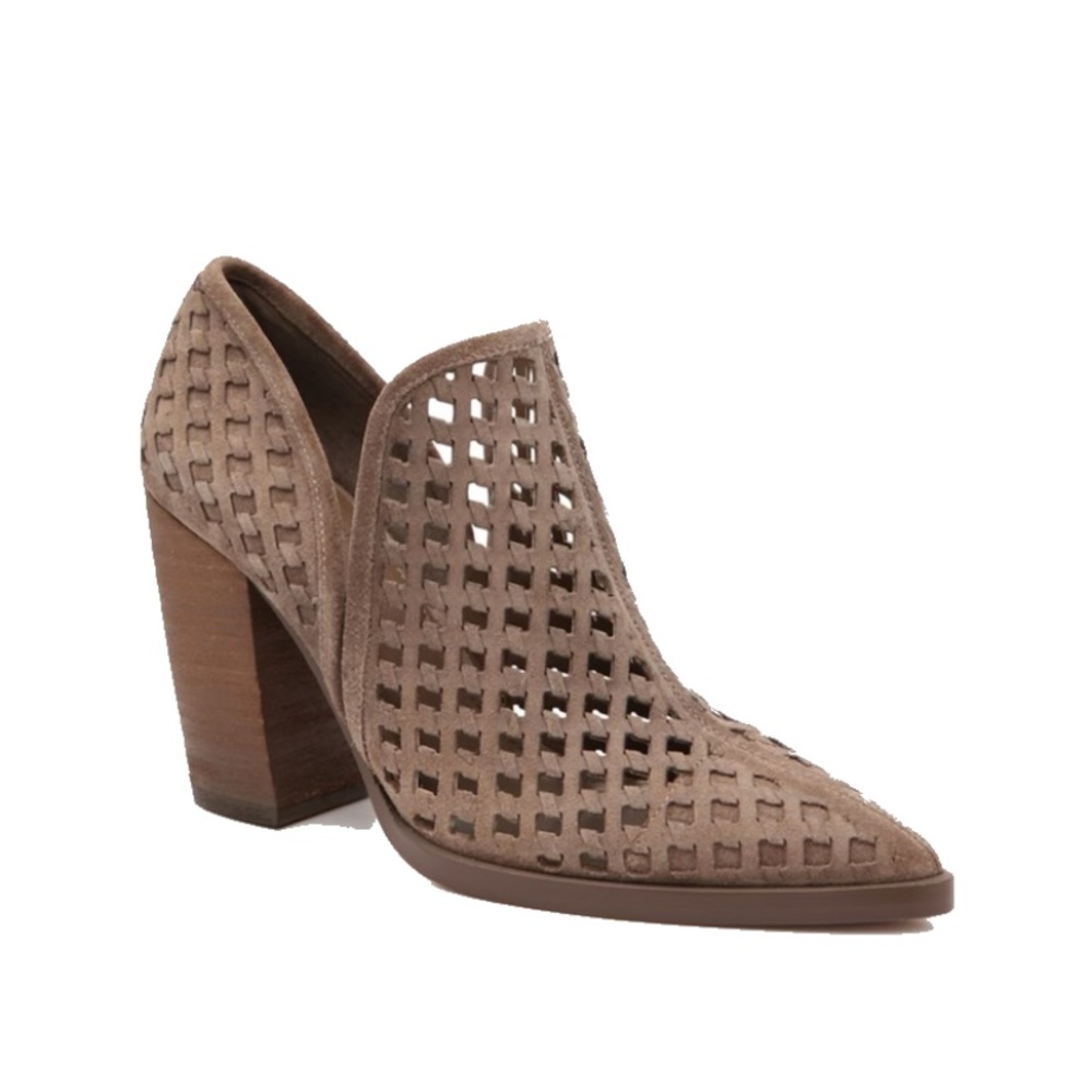 Vince Camuto Taupe Suede Booties
